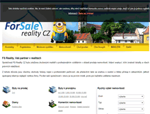 Tablet Screenshot of forsalereality.cz